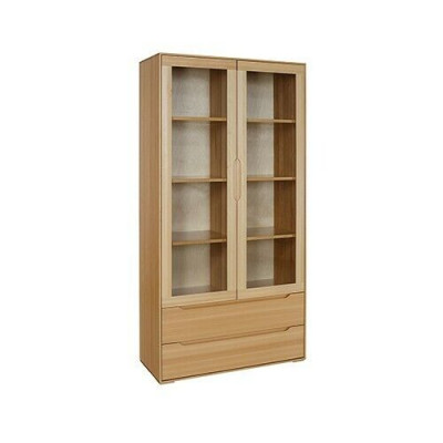 Klassesche Vitrinenschaf Vitrin Handaarbecht Vollholzschaf Holzschief