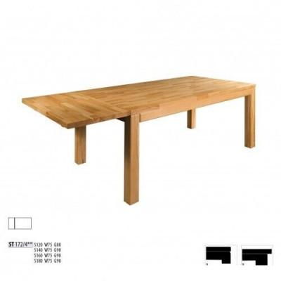 Dësch Iessdësch Massiv Miwwelen Iesszëmmer 180x90cm Echt Holz Vollholz Nei Dëscher