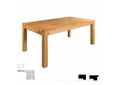Dësch Iessen Dësch Massiv Miwwelen Iesszëmmer 200x100cm Echt Holz Vollholz Nei Dëscher