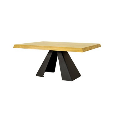 Couchtisch Canapé Dëscher Canapé Nidderdësch Eechte Holz Massiv Miwwelen 100x60cm