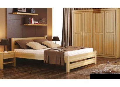 Schlofkummer 3-stéck Set Bett Nuetsdëscher 2x Better Eechte Holz Massivholz