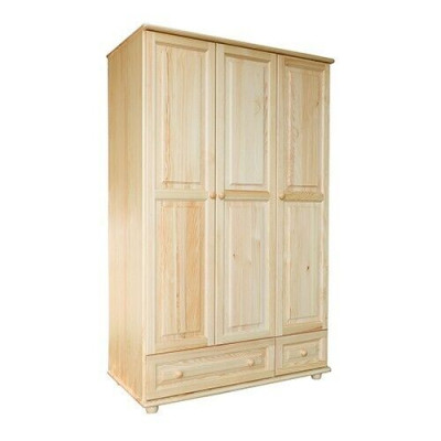 Kleederschaaf Schlofzëmmer Holz Echt Handaarbecht Vollholz Schaf Holz Schief.