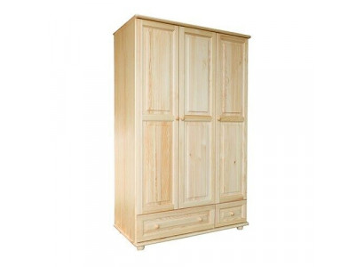 Kleederschaaf Schlofzëmmer Holz Echt Handaarbecht Vollholz Schaf Holz Schief.