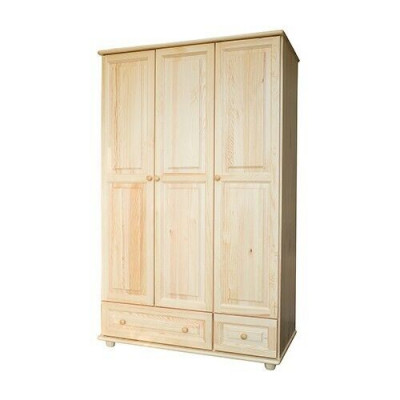 Kleederschaaf Schlofzëmmer Holz Echt Handaarbecht Vollholz Schaf Holz Schief.