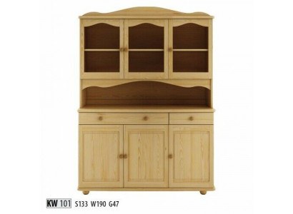 Buffet Anriichte Iesszëmmer Schaf Geschirrschaf Vollholz Schaf Holz Schief