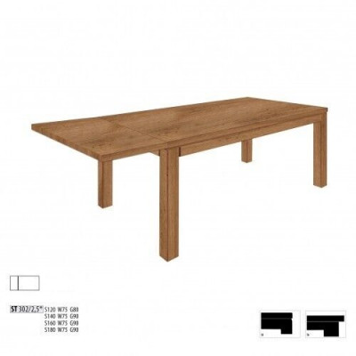 Dësch Eech Iesszëmmerdësch Wunnzëmmer Kichen Iesszëmmer voll Holz massiv Dëscher Nei