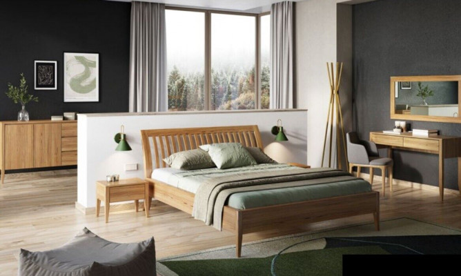 Klassescht Bett Barockstil Duebel Holz Hotel Better 180x200cm Neit Schlofzëmmer