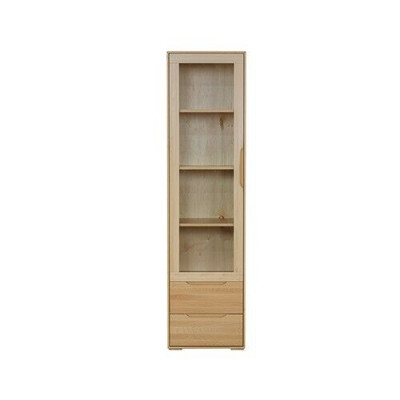 Massiv Vitrin Echt Handaarbecht Vollholz Schaf Holz Schief Glas Vitrinen