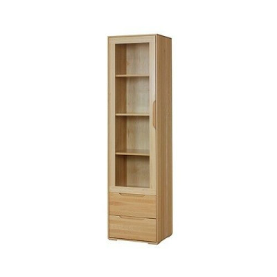 Massiv Vitrin Echt Handaarbecht Vollholz Schaf Holz Schief Glas Vitrinen