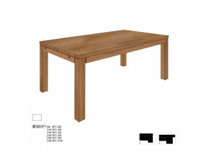 Iessdësch Holzdësch Holz Dëscher Dësch Iesszëmmer Massiv 80 * 80 cm Iesszëmmerdësch