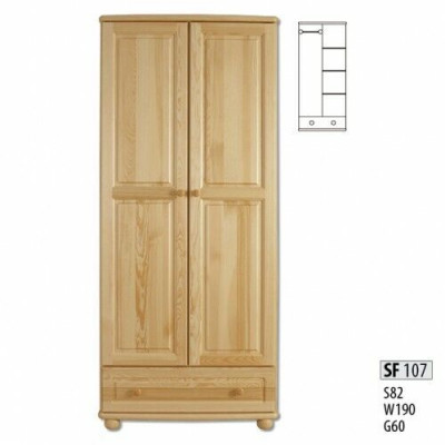 Eechte Holz Massivholz Vollholz Kleederschaf Schaf Schlofzëmmerschaf Nei