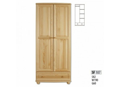 Eechte Holz Massivholz Vollholz Kleederschaf Schaf Schlofzëmmerschaf Nei