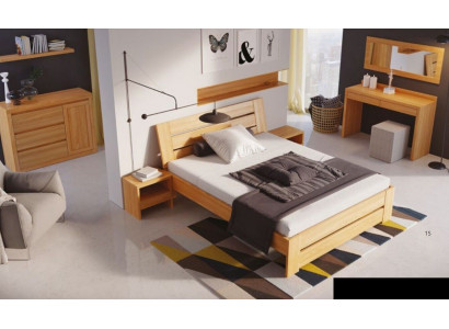 Holzbetter Eechte Holz Better Schlofkummer Hotel 180x200 Stil Massiv Miwwelen