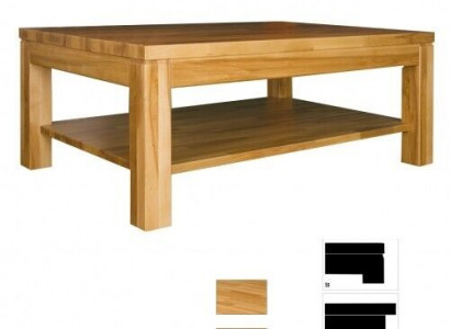 Couchtisch Holzdësch Massivholzdësch Eechtholt Nebendësch Dësch 120x80 Couchtischen