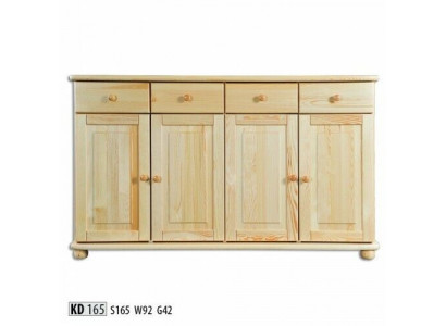Kommod 165cm Säitestrooss Schaf Anrichte Holz Schaf Miwwel Kommoden Massivholz