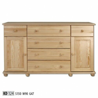 Design Kommode Handaarbecht Holz Anrichte Sideboard Schaf Neivoll Holz Miwwel Neien