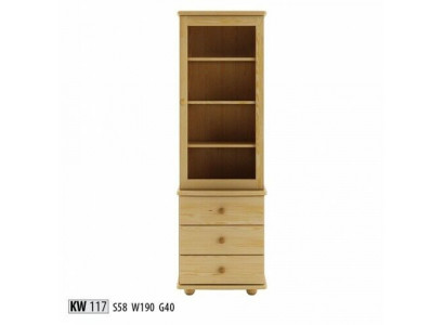 Vitrin Wunnzëmmer Miwwelen Holz Vitrinnen Glas Schaf Regal Anrichte Nei Massiv