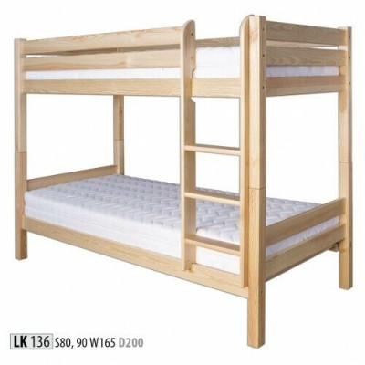 Stockbett Mezzaninbett Kannerbett Kieferholz Kannerzëmmer Vollholzmobilier Holz Nei