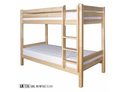 Stockbett Mezzaninbett Kannerbett Kieferholz Kannerzëmmer Vollholzmobilier Holz Nei