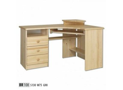 Dësch Holz Schreifdësch Dëscher Eckdësch Computer Schreifdësch Massiv Massivholz