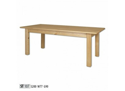 Dësch Iessdësch Massiv Miwwelen Iesszëmmer 200x90cm Echt Holz Vollholz Nei Dëscher