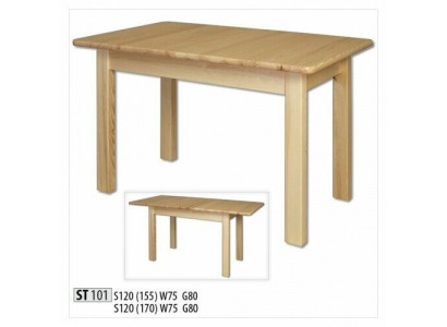 Iessdësch Holz Dëscher Wunnen Iess Zëmmer Dësch 120/170x80cm Massivholz Iessdëscher