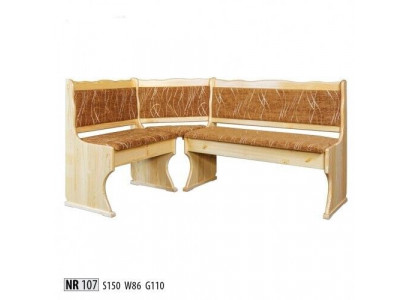 Eckbänk Massiv Holzbänk Kichen Iessberäich Ecksëtz Massivholz Holz Miwwele Nei