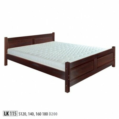 Better aus Holz, Bett aus echtem Holz, Schlofzëmmer, Hotelstil, massiiv Miwwelen.