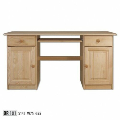 Sekretär Holzdësch Büro-Dësch Dësch Büro-Miwwelen Massivholz Computerdësch