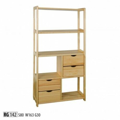 Massivholz Wandregal Regal Bicherregal Wunnwand Wunnzëmmer Wand Regaler Schaf Nei