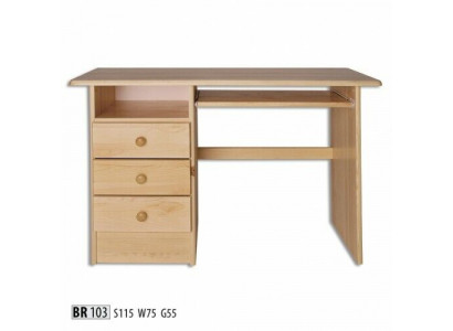 Schreifdësch Real Holz Massiven Dësch Büro Miwwelen Massiv Schreifdëscher Holzdësch
