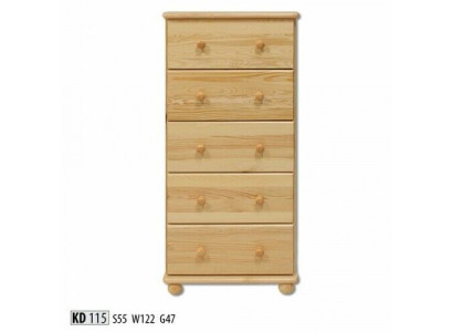 Kommod Héich Schaf Schief Echt Holz Kommod Vollholz Miwwel Massivholz Neij