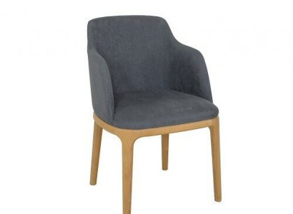 Stull Lehnstull Polster Stull Lounge Massiv Holz Textil Holz Sëtz Lieder Nei