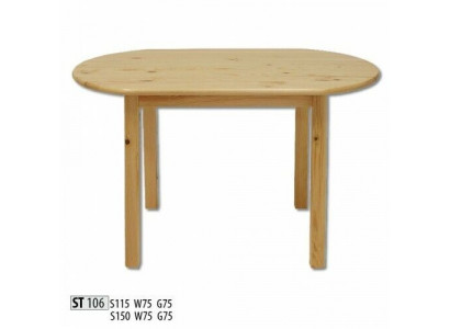 Iessdësch Holz Dëscher Wunn-Iesszëmmer Dësch 150x75 Massivholz Iessdëscher Echt Holz
