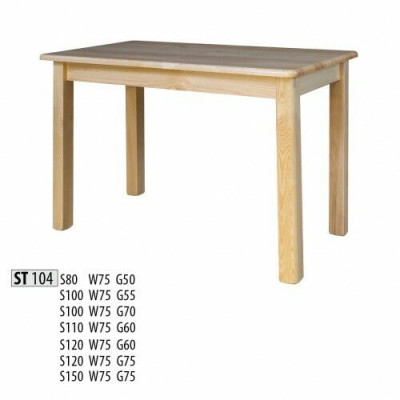 Iessdësch Holz Dëscher Wunn- Iesszëmmer 150x75 Massivholz Iessdëscher Massivholz Dësch