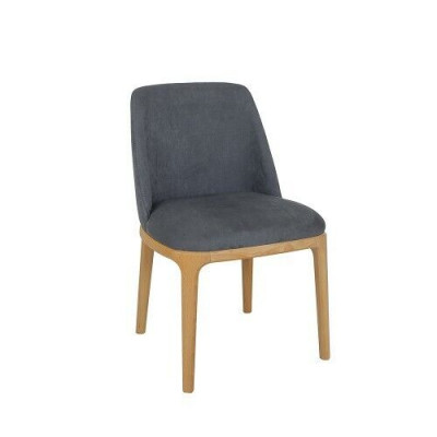 Designstull, Lehnstull, Polsterstill, Lounge Massivholz Textil Holz Sessel Nei
