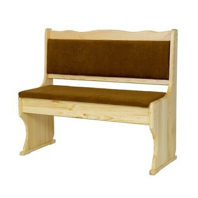 Holzbank Sëtzbank 100 cm Kiefer Vollholz massiiv Miwwel Kiche Bank Echt Holz