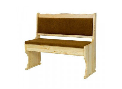 Holzbank Sëtzbank 100 cm Kiefer Vollholz massiiv Miwwel Kiche Bank Echt Holz