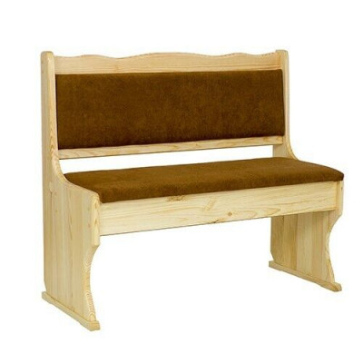 Holzbank Sëtzbank 100 cm Kiefer Vollholz massiiv Miwwel Kiche Bank Echt Holz