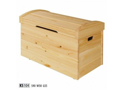 Deko Këscht Vollholz Miwwelen Holz Miwwelen Handaarbecht Këscht Truh Echtholz 90x55cm