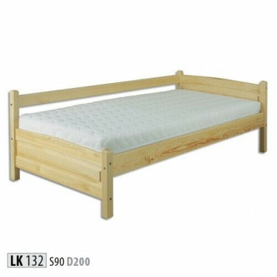 Massivholzbett Kiefer Holz Bettgestell 90x200 Vollholz Handaarbecht Neien Gästebett