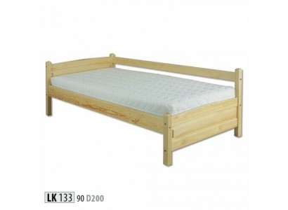 Massivholzbett Kiefer Holz Bettgestell 90x200 Vollholz Gäschtbett Handaarbecht Nei