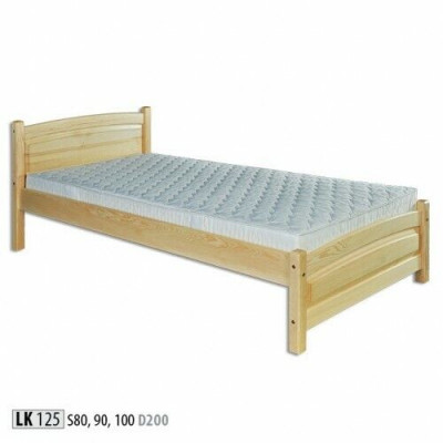 Massivholzbett Kiefer Holz Bettgestell 100x200 Vollholz Gästebett Handaarbecht Nei