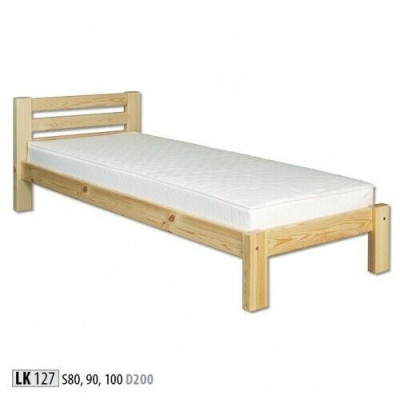Bett Eenzelbett Käebett Kiefer Vollholz Holzbett 100x200 Bettrahmen Holz Nei