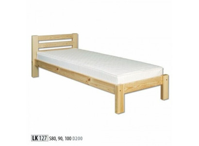 Bett Eenzelbett Käebett Kiefer Vollholz Holzbett 100x200 Bettrahmen Holz Nei