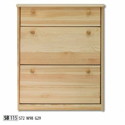 Schongkëscht aus echtem Holz handgemaachte Schongkipper Schongkëscht mat 3 Schief.
