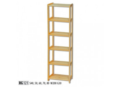 Lagerregal Regal Bicherregal Wandregal Handaarbecht Vollholz Miwwel