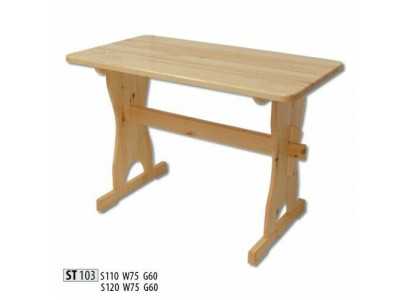 Iessdësch Holz Dëscher Wunn-Iesszëmmer Dësch 120x60 Massivholz Iessdëscher Echt Holz