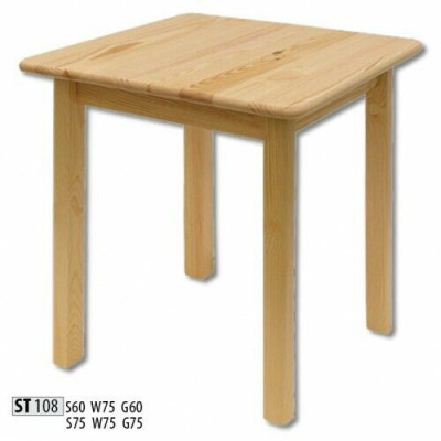 Iessdësch Holz Dëscher Wunn- An Iesszëmmer 75x75 Massivholz Iessdëscher Echt Holz Dësch