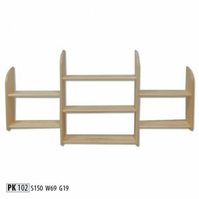 Wandbrett Holz Kiischte massiv 150x69cm Vollholz Wandregal Blummeregal Hänkerregal